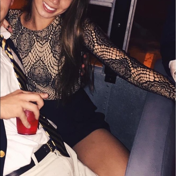 Tobi Pants - Tobi Long Sleeve Lace Romper